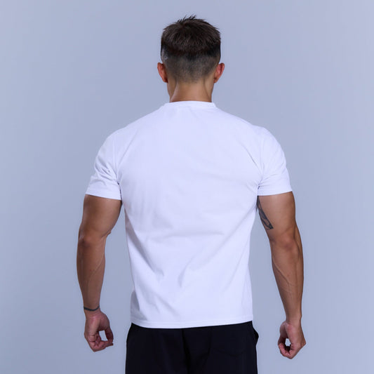 Essential Muscle Fit 運動 T-shirt|白色