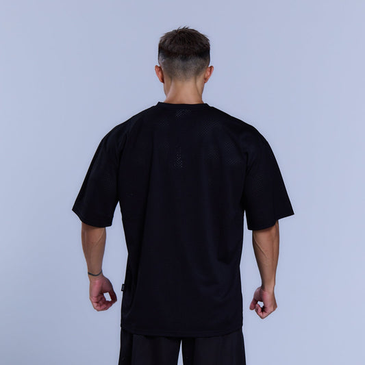 Freedom Logo Mesh Overfit 上衣|黑色