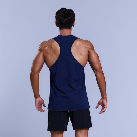 經典 Logo 無袖上衣|海軍藍