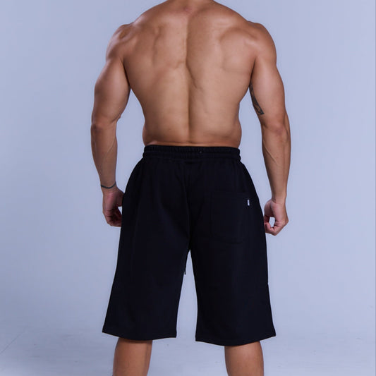 Freedom 碎骨壓紋短褲|黑色