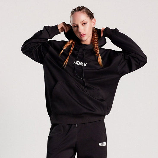 Freedom Main Logo 連帽上衣|黑色