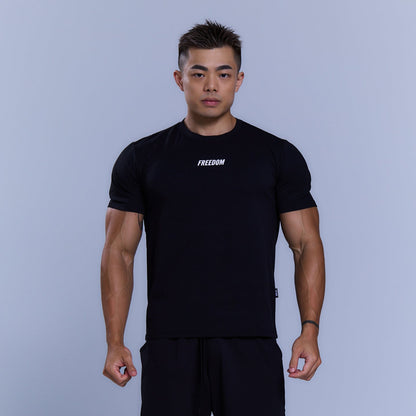 Essential Muscle Fit 運動 T-shirt｜黑色