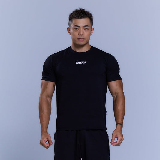 Essential Muscle Fit 運動 T-shirt｜黑色