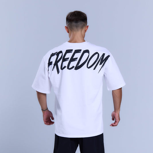 Freedom 背部 Logo上衣｜白色