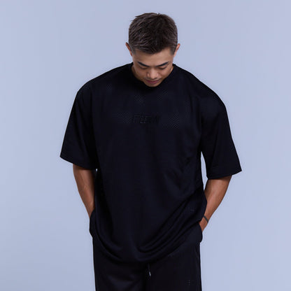 Freedom Logo Mesh Overfit 上衣｜黑色
