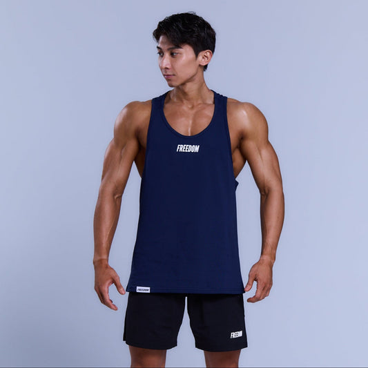 經典 Logo 無袖上衣｜海軍藍