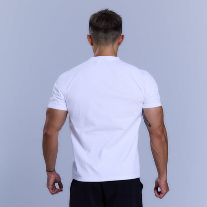 Essential Muscle Fit 運動 T-shirt｜白色