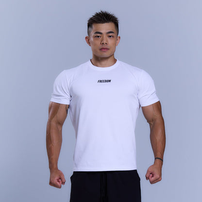 Essential Muscle Fit 運動 T-shirt｜白色