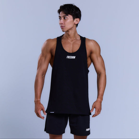 經典 Logo 無袖上衣｜黑色