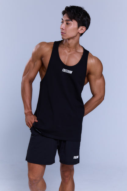 經典 Logo 無袖上衣｜黑色