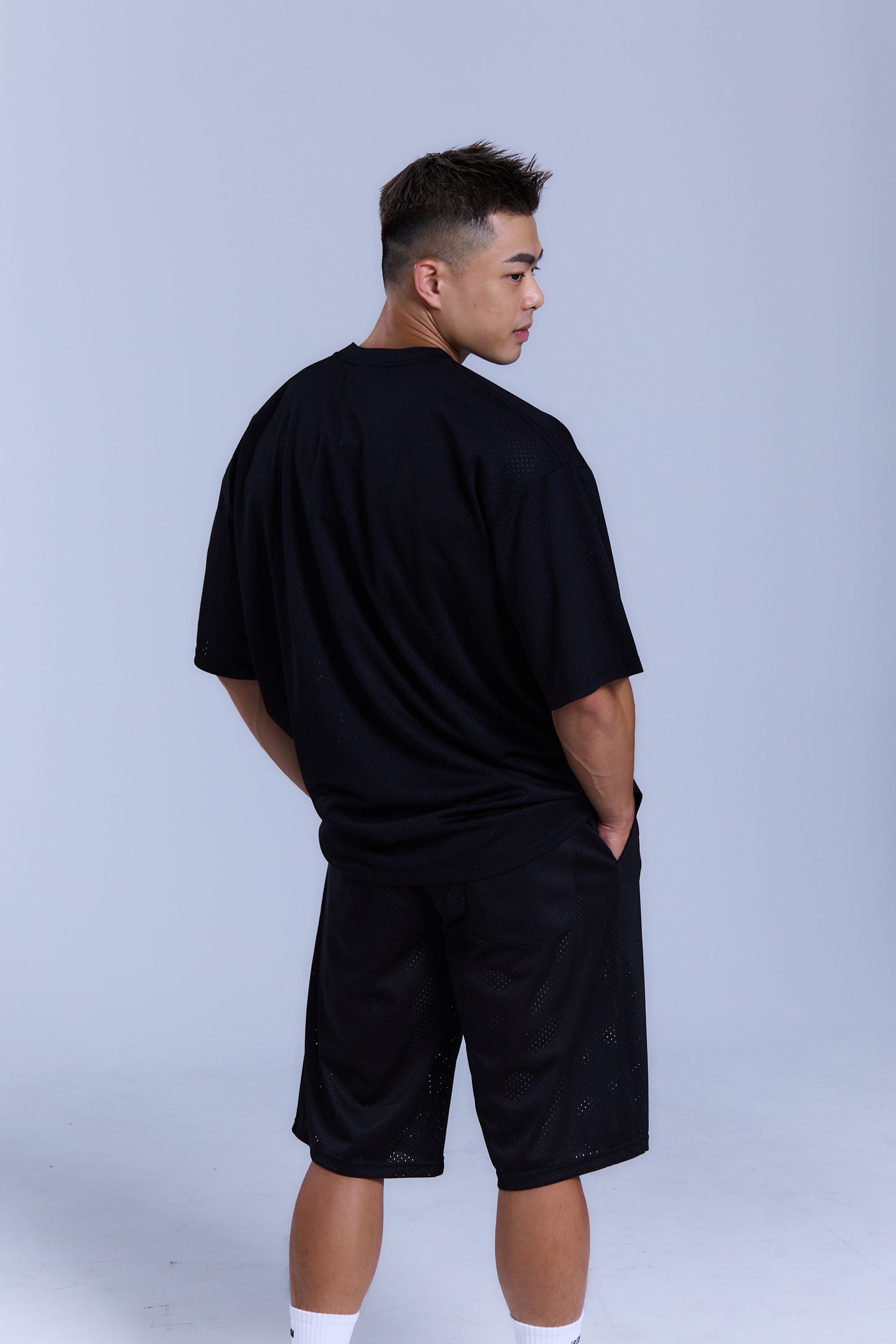 Freedom Logo Mesh Overfit 上衣｜黑色