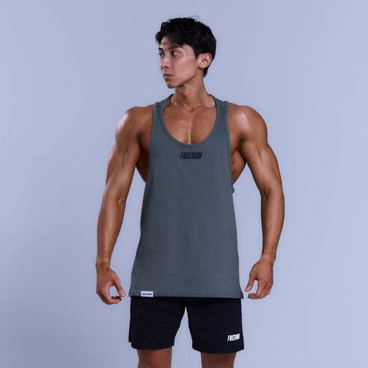 經典 Logo 無袖上衣｜軍綠色