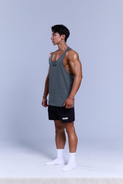 經典 Logo 無袖上衣｜軍綠色