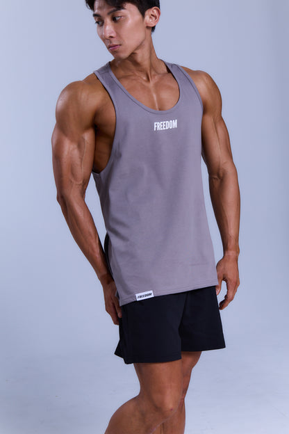 經典 Logo 無袖上衣｜灰色