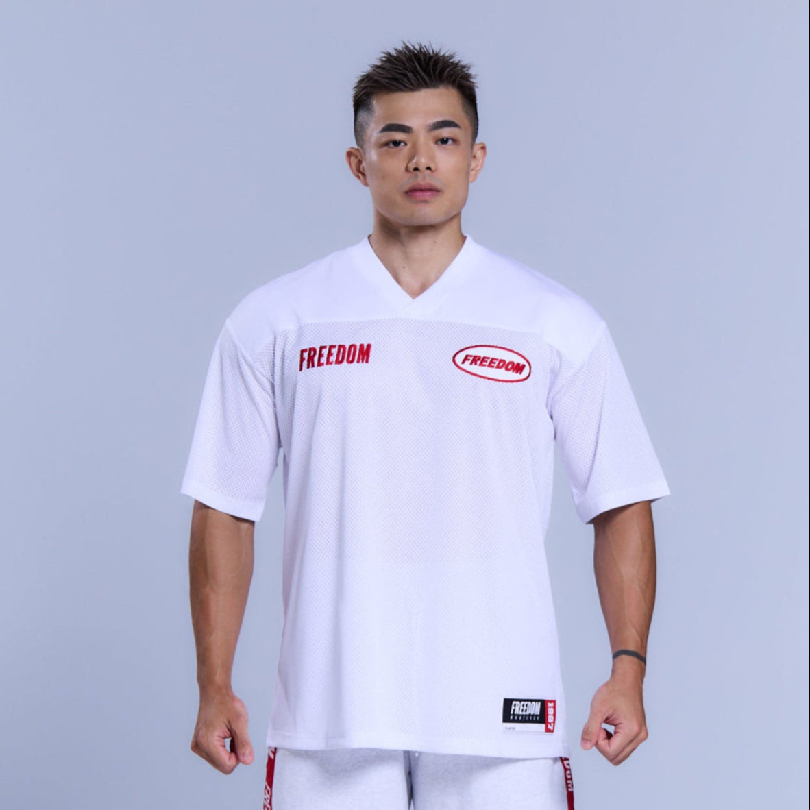 Freedom Mesh Rugby 橄欖球上衣｜白色