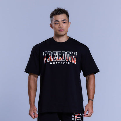 Freedom 焰火 Logo T-Shirt｜黑色