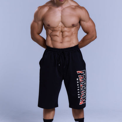 Freedom 焰火 Logo 短褲｜黑色