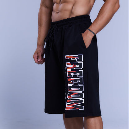 Freedom 焰火 Logo 短褲｜黑色