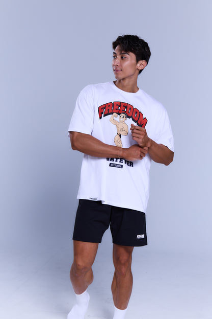 側胸二頭 Posing 短袖上衣｜白色