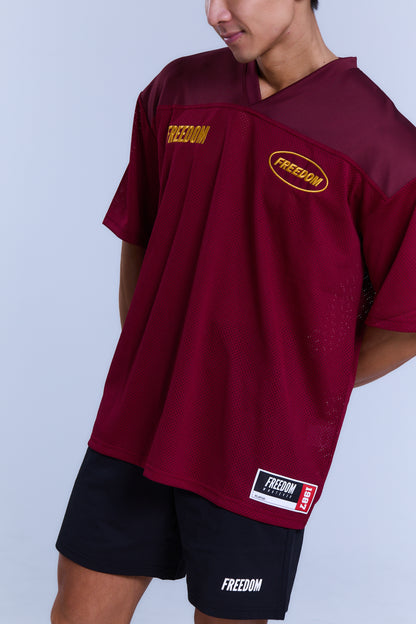 Freedom Mesh Rugby 橄欖球上衣｜酒紅色
