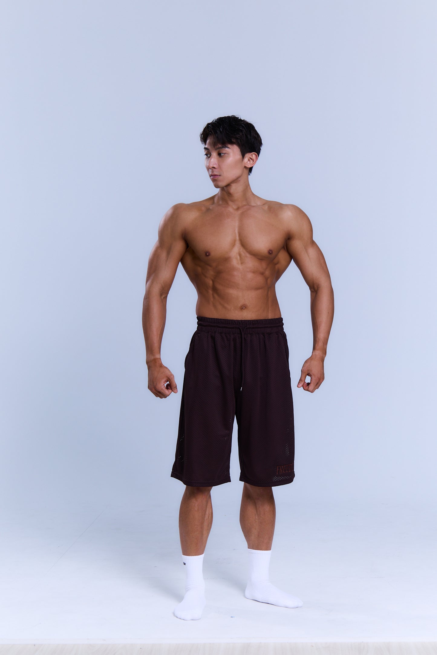 Freedom 經典網眼籃球褲｜棕色