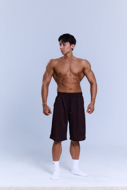 Freedom 經典網眼籃球褲｜棕色