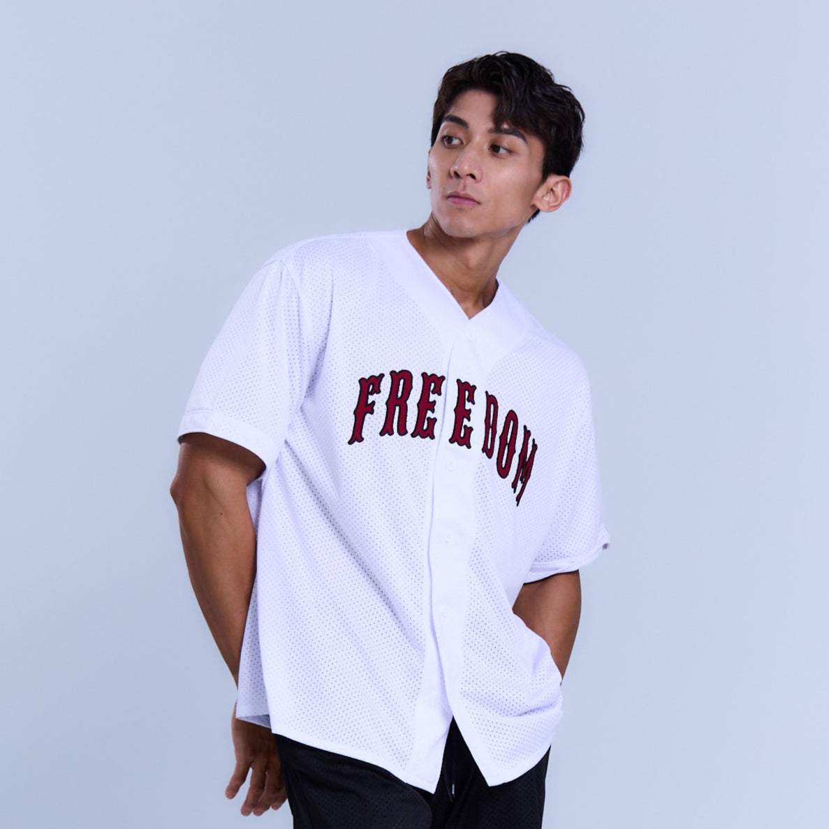 Freedom Mesh 棒球衣 ｜白色