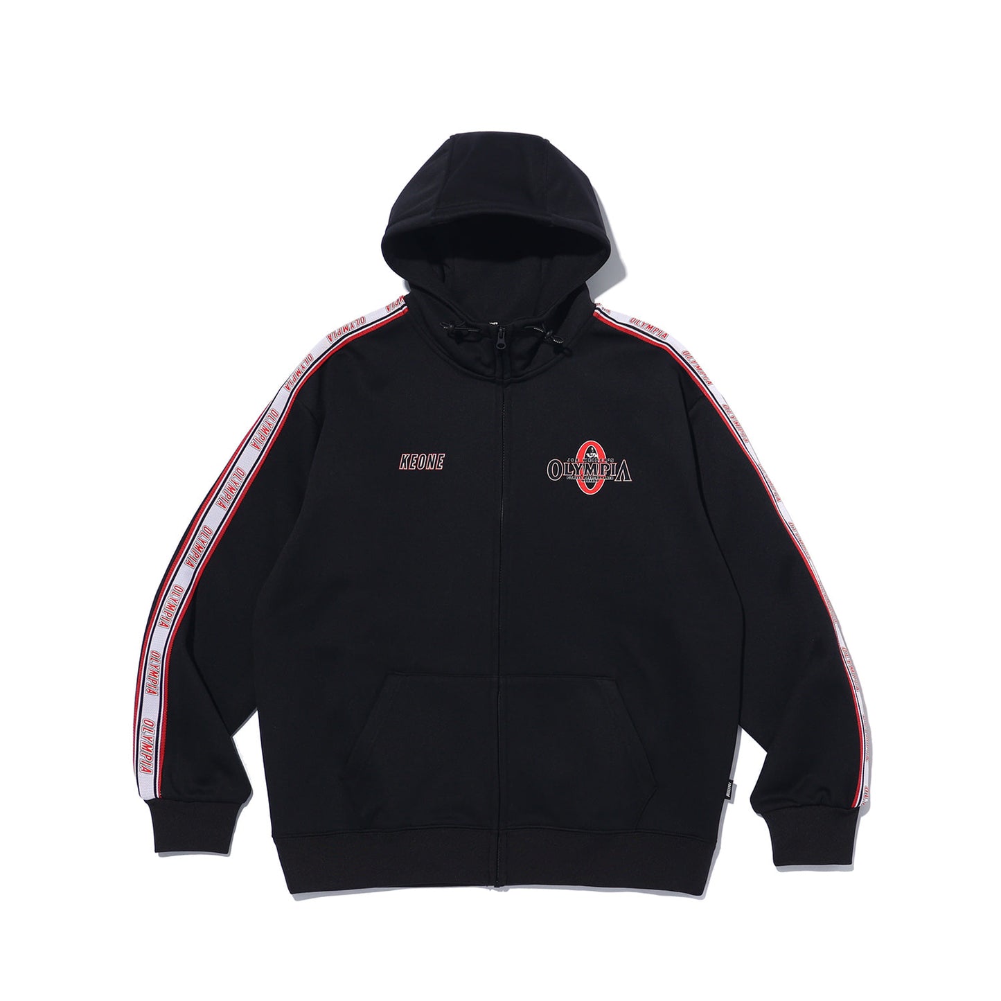 Olympia Keone Tape Logo 連帽外套｜黑色