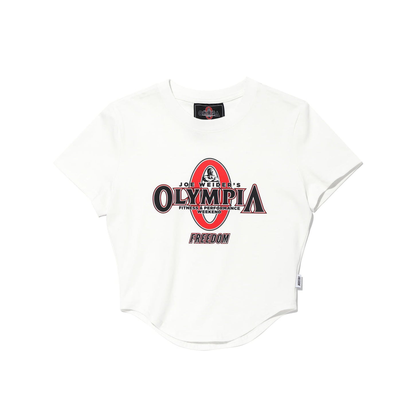Olympia Big Logo 短板圓弧上衣｜白色