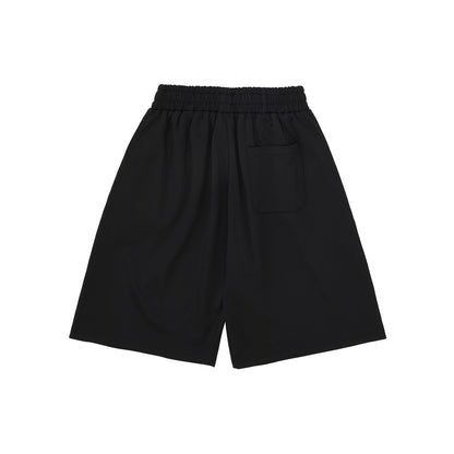 Allright TAPE LOGO 七分短褲｜黑色