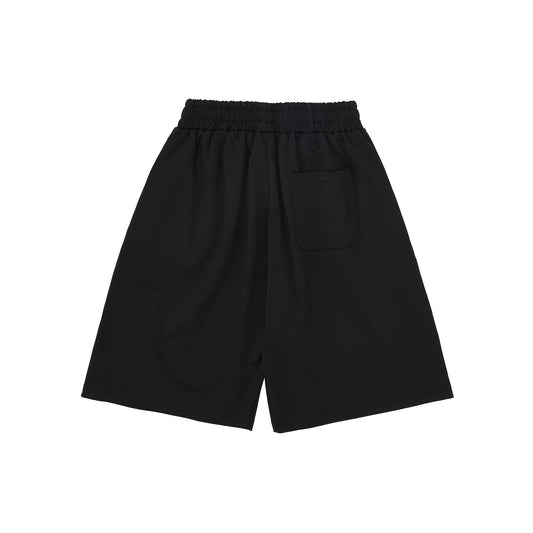 Allright TAPE LOGO 七分短褲｜黑色