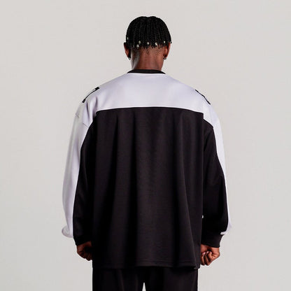 Freedom Rugby 橄欖球長袖上衣｜黑白色