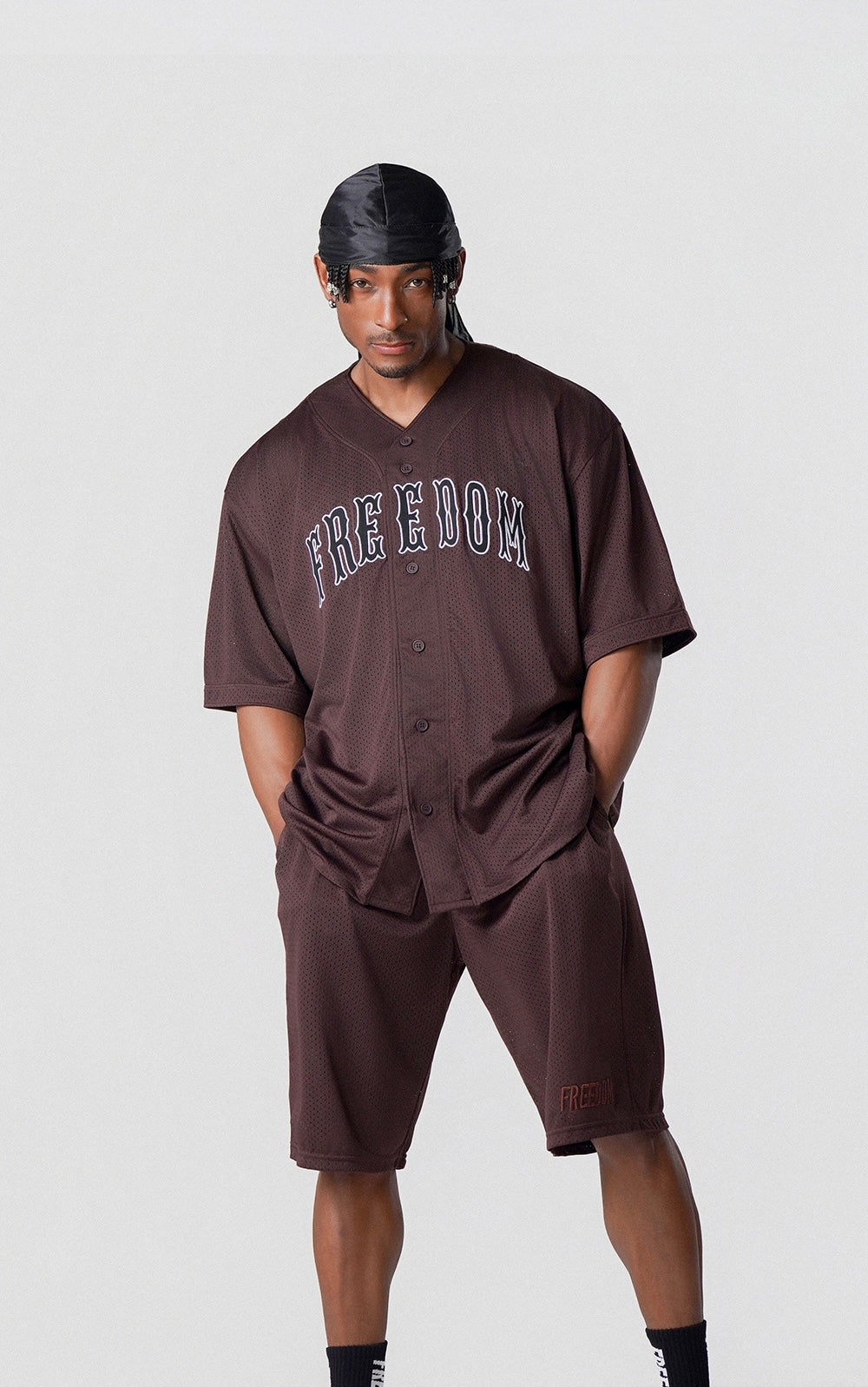 Freedom Mesh 棒球衣 ｜棕色