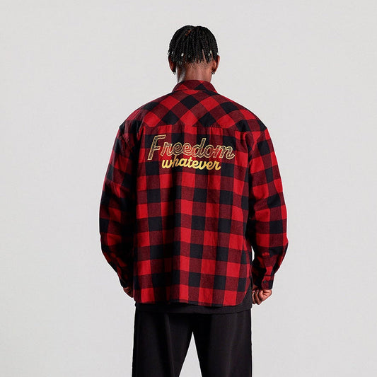 Freedom Buffalo 格紋襯衫｜紅色