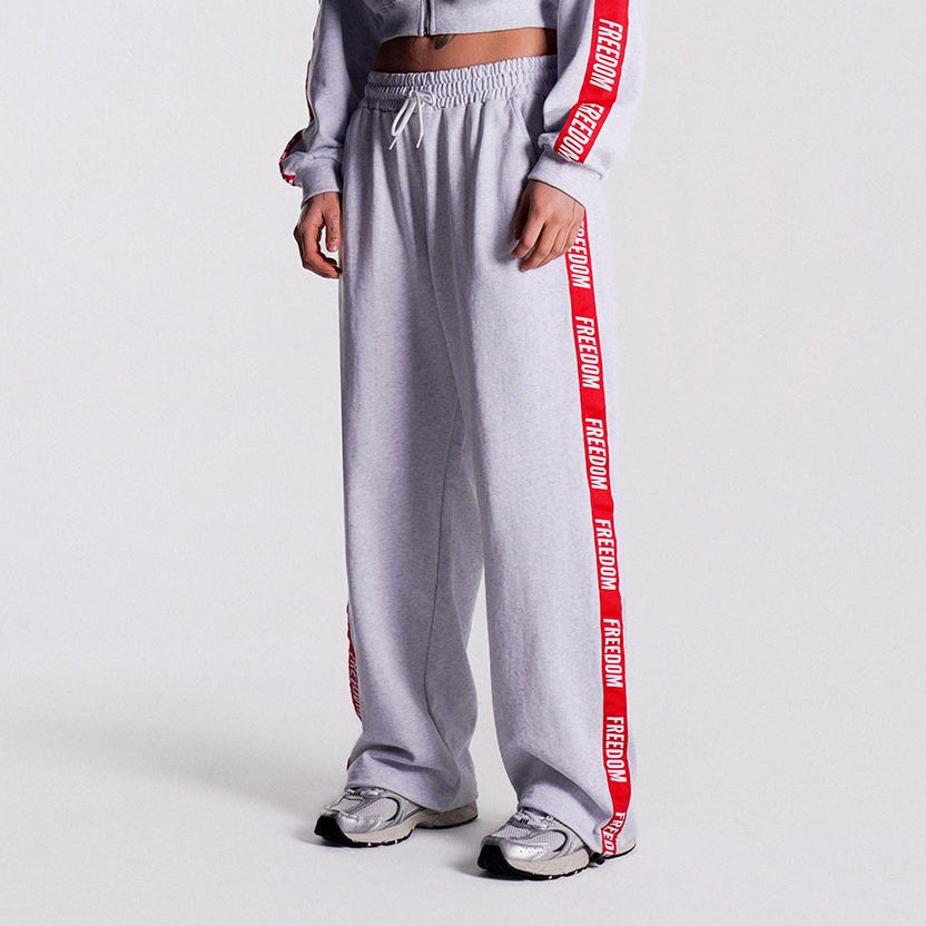 Freedom Tape Logo 女款長褲｜白色