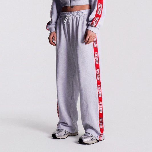 Freedom Tape Logo 女款長褲｜白色