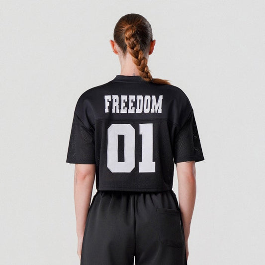 Freedom Mesh Rugby 橄欖球運動短版上衣｜黑色