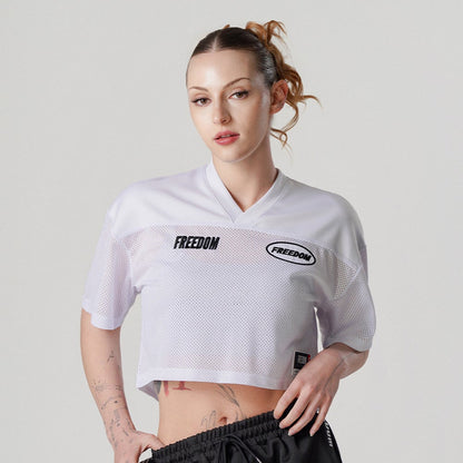 Freedom Mesh Rugby 橄欖球運動短版上衣｜白色