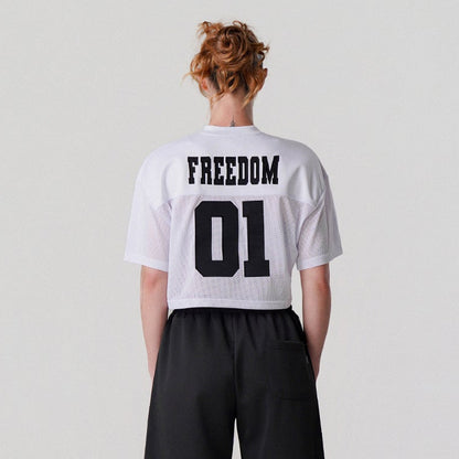 Freedom Mesh Rugby 橄欖球運動短版上衣｜白色