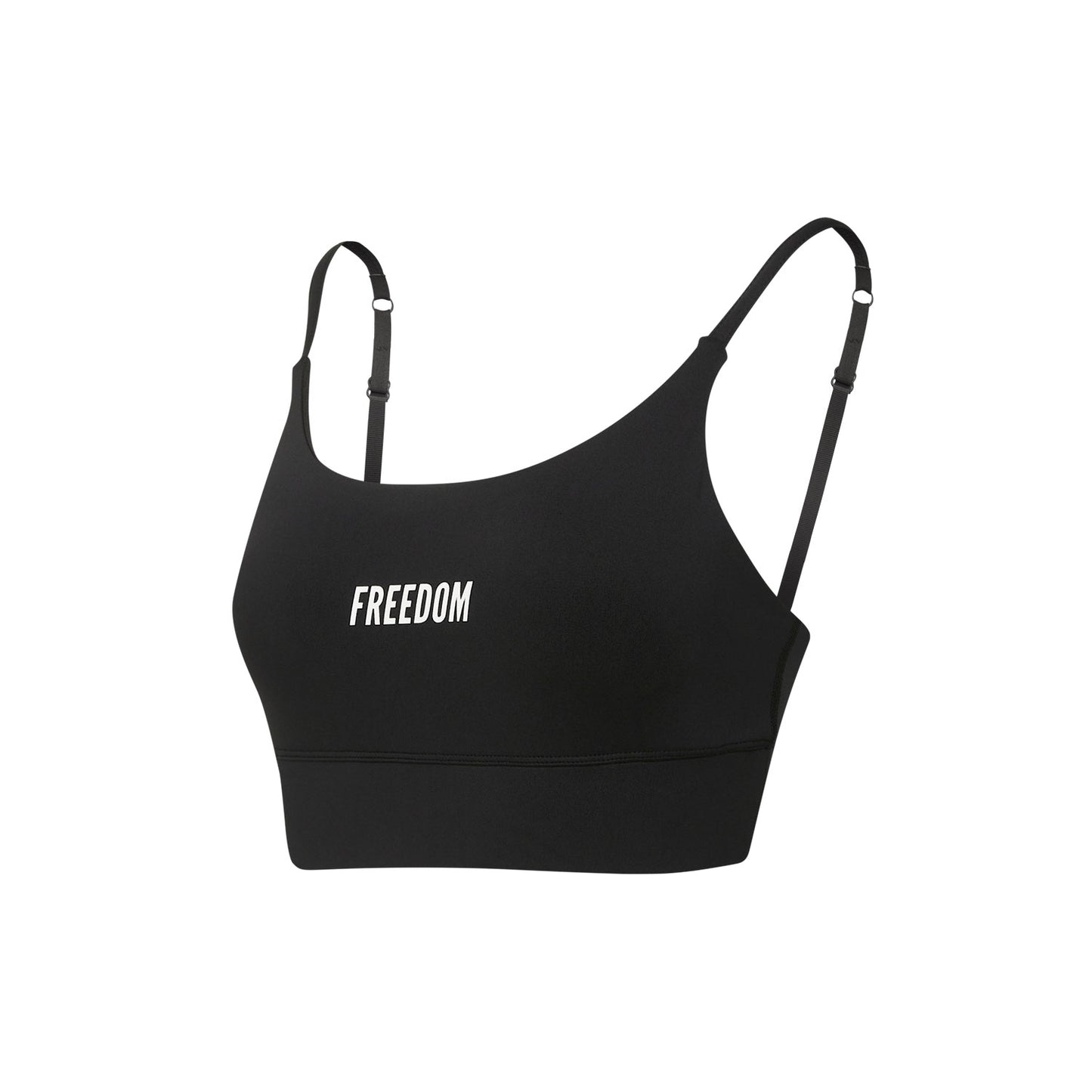FREEDOM SMALL LOGO 運動內衣｜黑色