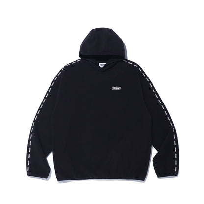 Freedom Tape Logo 字母絨毛連帽上衣｜黑色