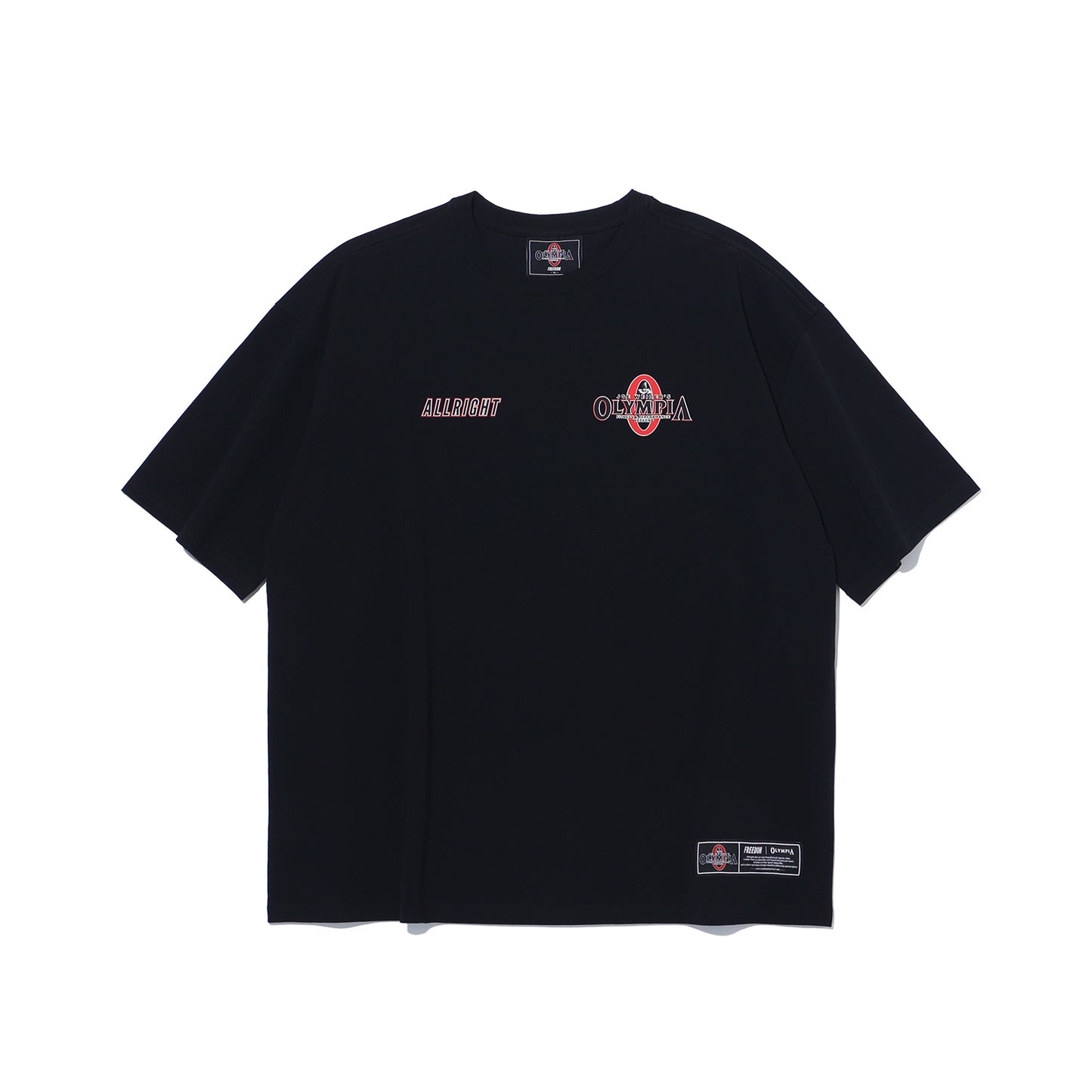 Olympia Allright Small Logo 短袖上衣｜黑色