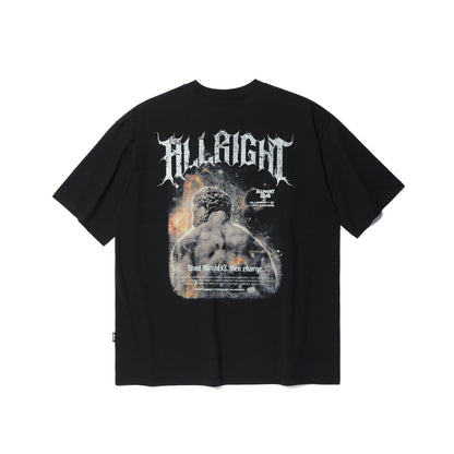 ALLRIGHT X3 Oversized 短袖上衣｜黑色