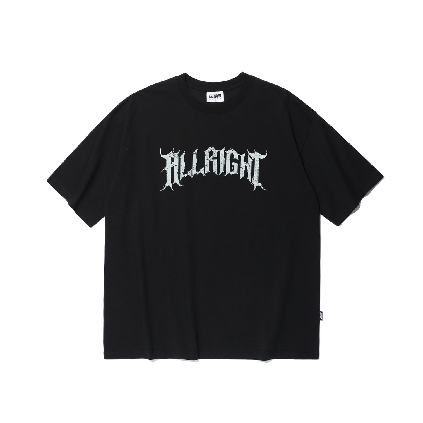 ALLRIGHT X3 Oversized 短袖上衣｜黑色