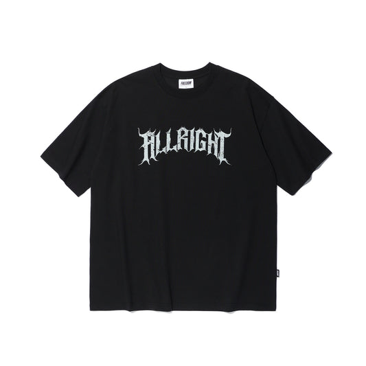 ALLRIGHT X3 Oversized 短袖上衣｜黑色