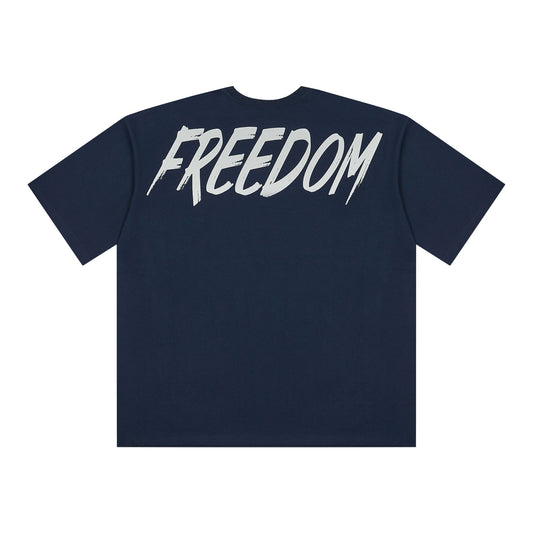 Overfit 背部 Logo上衣｜海軍藍