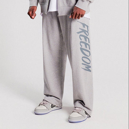 Freedom Print Logo 長褲｜灰色