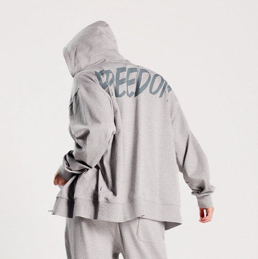 Freedom 背部 Logo 連帽外套｜灰色