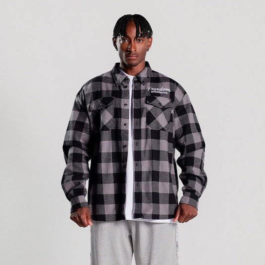 Freedom Buffalo 格紋襯衫｜黑色