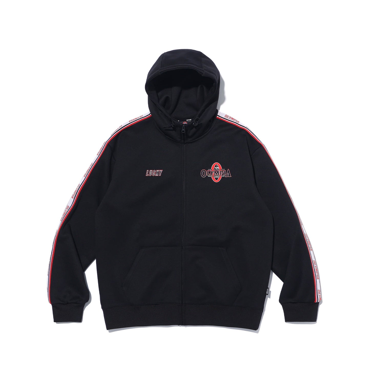 Olympia Lucky Tape Logo 連帽外套｜黑色